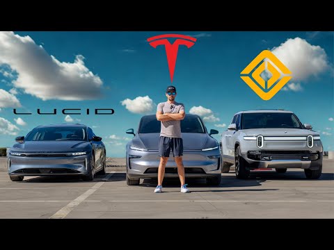 Видео: Какой электромобиль обладает лучшей автономностью? Lucid, Rivian и Tesla