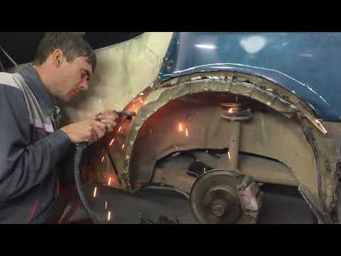 Видео: часть 1. Подгонка и правильная обварка ремонтной вставки крыла