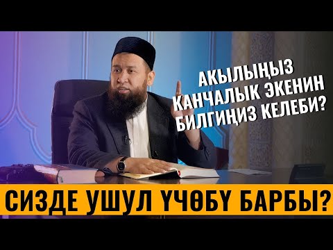Видео: АКЫЛЫҢЫЗ КАНЧАЛЫК ЭКЕНИН БИЛГИҢИЗ КЕЛЕБИ? СИЗДЕ УШУЛ ҮЧӨБҮ БАРБЫ? /Максат ажы Токтомушев/