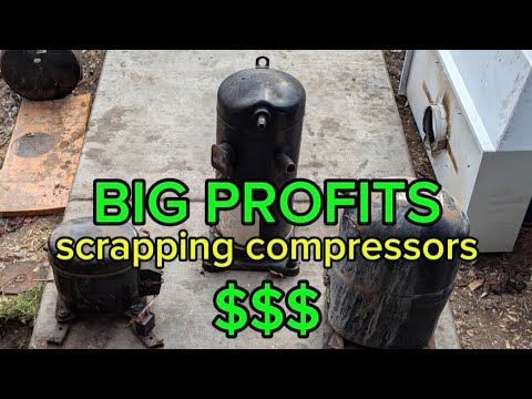 Видео: МЕДЬ из компрессоров!! Утилизация компрессоров БОЛЬШАЯ ПРИБЫЛЬ!!! #медь #mocoppermowhatwhat #пере...