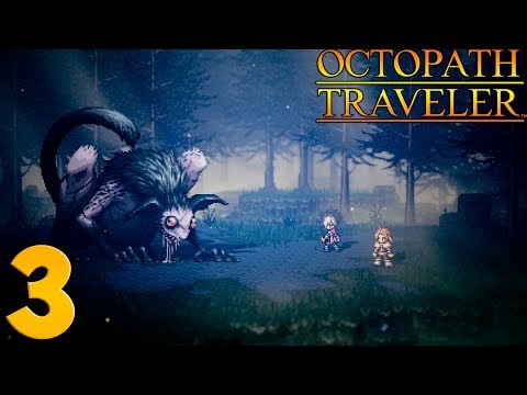 Видео: Octopath Traveler. Прохождение. Часть 3 (Лесной Зверь)