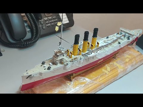 Видео: Крейсер Варяг Звезда 1:350. Часть 12. Работа с орудиями, такелажем, шлюпбалками и мелочевкой