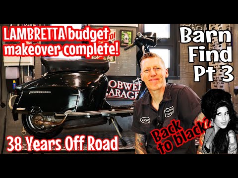 Видео: Найденная в амбаре Ламбретта, хранившаяся 38 лет. Бюджетное преображение завершено!