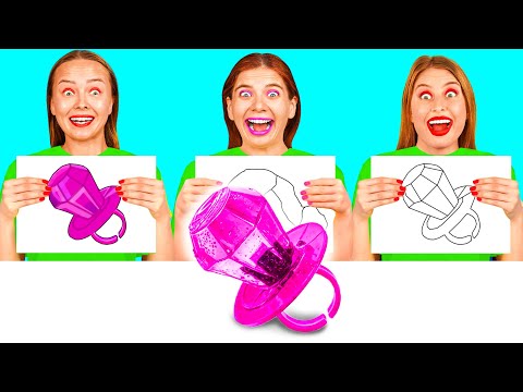 Видео: Кто Лучше Нарисует Предмет, Получит Его | Сумасшедший Челлендж от Funny Funny