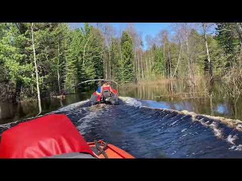 Видео: Обь-Енисейский канал (водный путь) на лодке #Пилот 360 нднд под мотором #hidea 9.9 в мае 2023 года