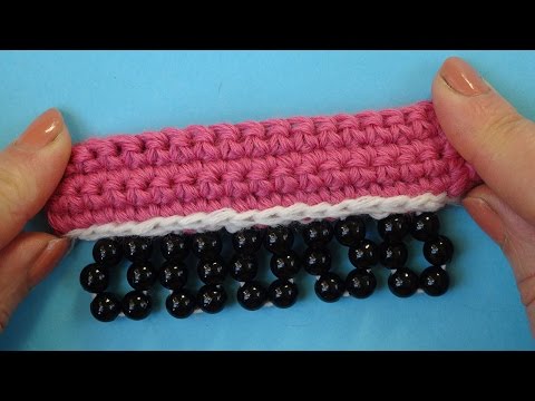 Видео: Уроки вязания с бисером 30