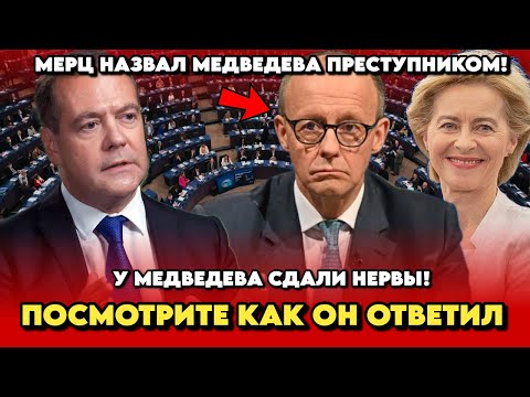 Видео: Медведев УНИЧТОЖИЛ Мерца одной фразой | Реакция бесценна!