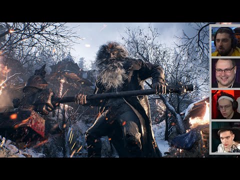 Видео: Реакция Стримеров на Оборотня с Топором из Resident Evil Village