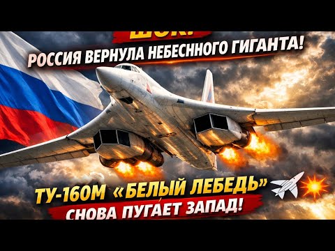 Видео: ШОК! 🇷🇺 Россия вернула Небесного Гиганта — Ту-160М «Белый Лебедь» снова пугает Запад! ✈️🔥
