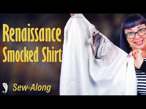 Видео: Давайте сделаем сборчатую рубашку вручную: создание немецкой сборчатой ​​рубашки эпохи Возрождени...