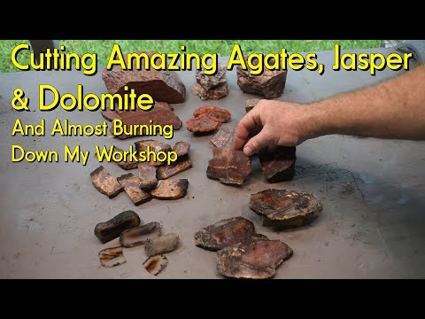 Видео: Огранка изумительных агатов, яшмы и доломита #яшма #агат #доломиты #гранёные #кристаллы #кварц