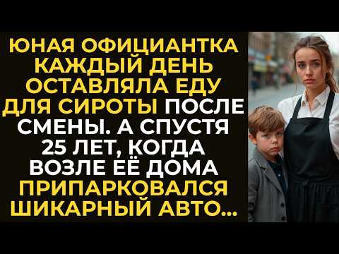 Видео: Юная официантка оставляла еду для сироты после смены. А спустя 25 лет возле её дома припарковался…