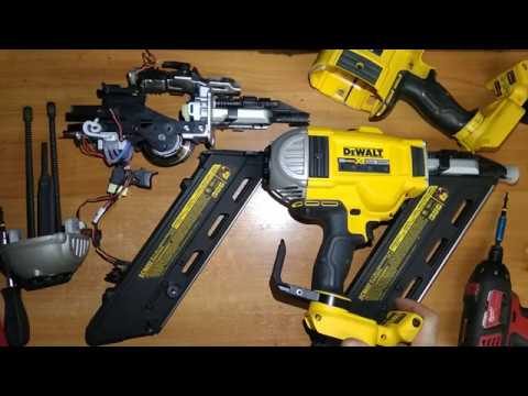 Видео: Dewalt DCN692 repair не добивает гвозди - ремонт