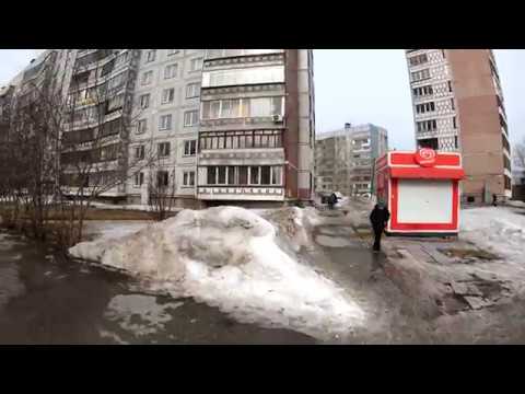 Видео: Новосибирск - Весенняя прогулка по микрорайону "Снегири" [4К]