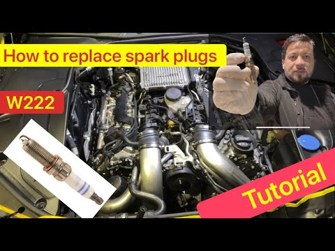Видео: Как заменить свечи зажигания - Mercedes S550 - m278 | 2014 - 2017 | замена свечей зажигания
