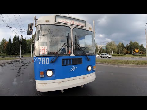 Видео: Старая добрая Зиушка ) Троллейбус ЗиУ - 682Г, Чебоксары