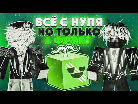 Видео: 🧩ВСЁ С НУЛЯ НО С ОДНИМ ФРУКТОМ В БЛОКС ФРУТС / BLOX FRUIT