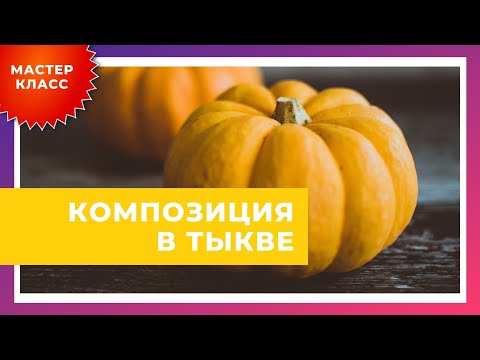 Видео: Композиция в тыкве.