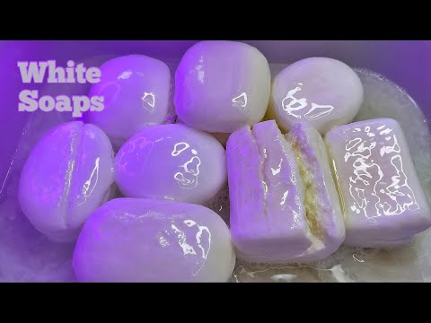 Видео: ASMR 🤍 WHITE Soaps set 🤍 Soaked Soap || АСМР Большой Белый сет 🤍 Мыление и Размокшее Мыло #asmr