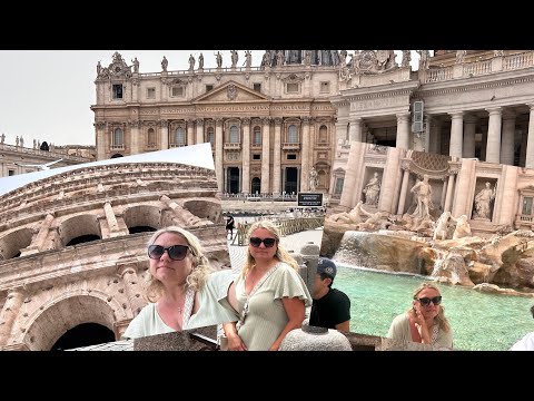 Видео: #Рим Италия#бегом по достопримечательным местам Рима,#фонтан Треви