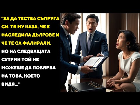 Видео: Тя тества съпруга си, казвайки, че той е наследил дългове и те са ФАЛИРАЛИ... И НА СЛЕДВАЩАТА СУТРИН