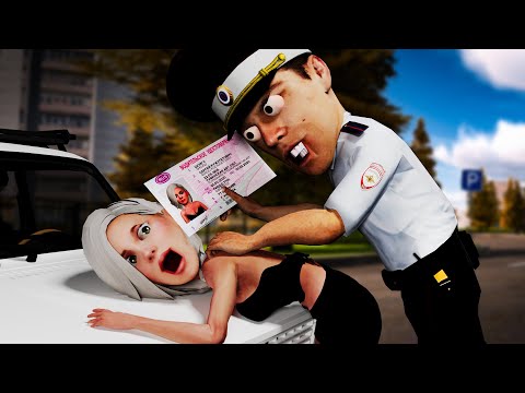 Видео: Отнимаю Права у Женщин - Я Злой ГАИшник На Amazing ONLINE Azure