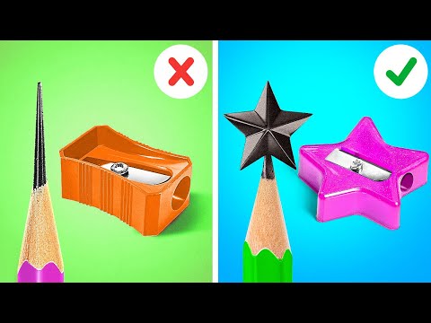 Видео: Креативные школьные хаки и трюки 🎒 Забавные и простые поделки, чтобы сделать школьную жизнь легче!