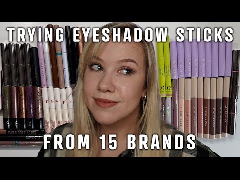 Видео: Я попробовала тени-карандаши 15 брендов | Какие я бы порекомендовала для жирных век?