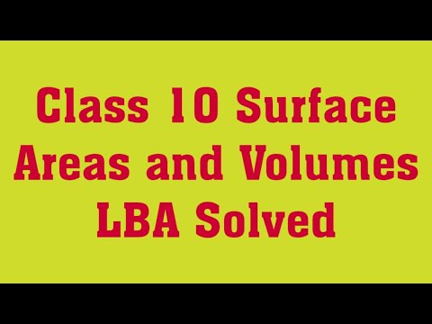 Видео: Площадь поверхности и объёмы 10 класса LBA 1 балл, решенные вопросы