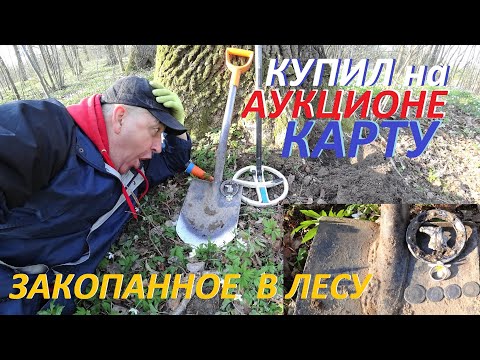 Видео: Купил на АУКЦИОНЕ старинную КАРТУ.  И нашел ТАКОЕ  под КОРНЯМИ дуба!