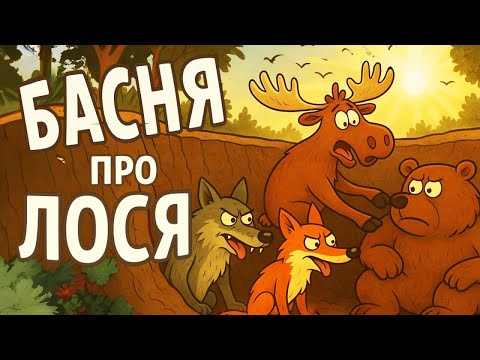 Видео: 📜 Басня «Волк, Лиса, Медведь и Лось»