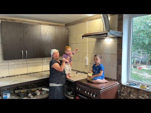 Видео: Создали уникальный дизайнерский интерьер кухни! Супруга пришла с проверкой!