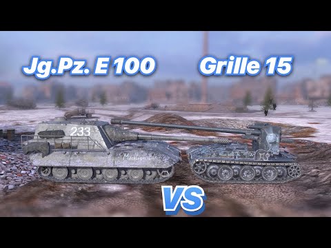 Видео: НА ЗАБИВ#107 | БОСС против ГРИЛЯ в HD | Jg.Pz. E 100 vs Grille 15 | WoT Blitz | Zlobina Liza