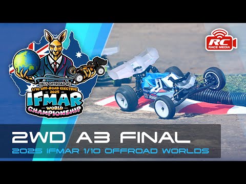 Видео: Финал 2WD A3 | Чемпионат мира по внедорожным гонкам IFMAR 1/10 2025 (Сидней, Австралия)