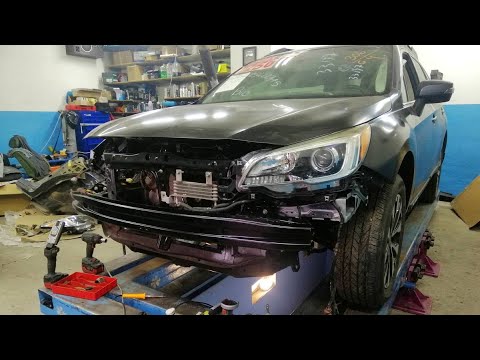Видео: SUBARU Outback.  Сборка авто в кучу. Рихтовка двери.  ФИНИШ. 😎🤑