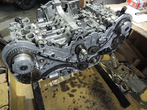 Видео: Subaru Tribeca B9 EZ30D (Ремонт ДВС) Привод ГРМ