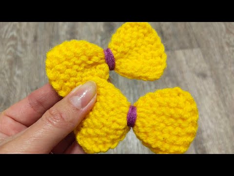 Видео: КАК СВЯЗАТЬ БАБОЧКУ СПИЦАМИ/ВСЕ ОЧЕНЬ ПРОСТО