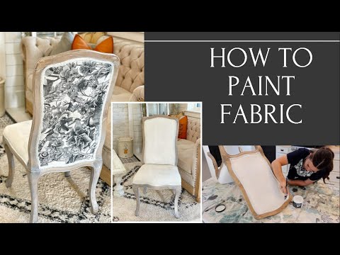 Видео: Как покрасить ткань и сделать декупаж на стуле JRV Decoupage