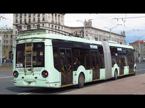 Видео: Інфарматор Мінск Тролейбус Машрут 36 (Дс Пау́днёвый захад-Дс Серябрянка)