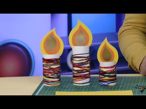 Видео: ☀️С добрым утром, малыши! Безопасная свеча - Мастерская