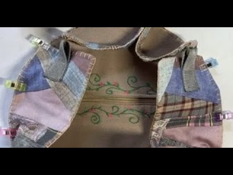 Видео: DIY. Отличная идея пошива круглой  сумки из остатков ткани!