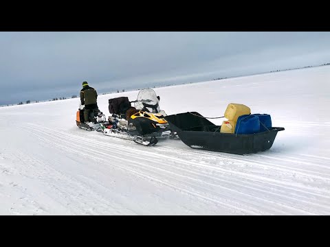 Видео: Вижас-Мезень-Чижа 470км на Буране.Эвакуация снегохода