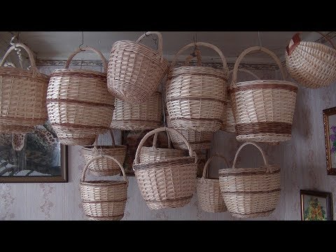 Видео: Плетение корзины из ивового прута ( лозы ) . Часть 2