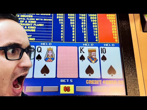 Видео: Видеопокерный челлендж High Limit Deuces Wild!