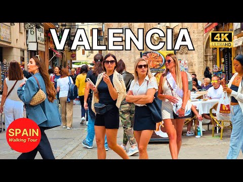Видео: 🇪🇦[4K 60fps] ВАЛЕНСИЯ, Испания 🦐🥘Город богатой гастрономии и нерушимых традиций🎚Пешеходная экскурсия