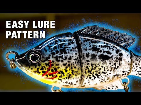 Видео: Простая покраска приманки | Узор для краппи