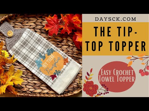 Видео: Простая вязаная крючком накладка на полотенце, вязаное крючком полотенце для рук, узор для кухонн...