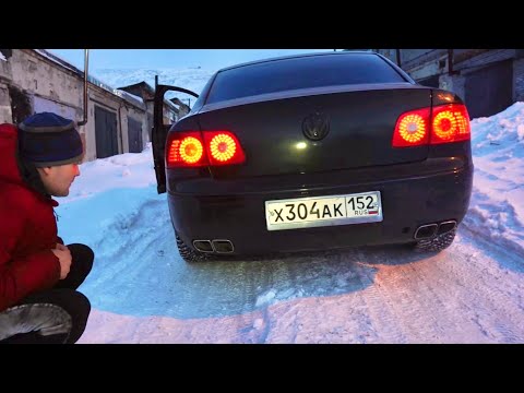 Видео: ПОЕХАЛ, но остался без лобовухи. Volkswagen Phaeton V10 TDI.