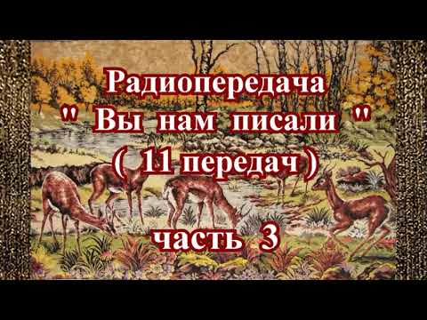 Видео: Радиопередача "Вы нам писали" (11 передач) часть 3