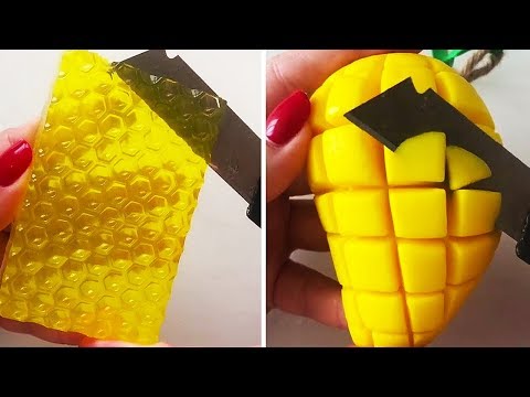 Видео: Асмр мыло резки | Удовлетворительное видео [ASMR] #63